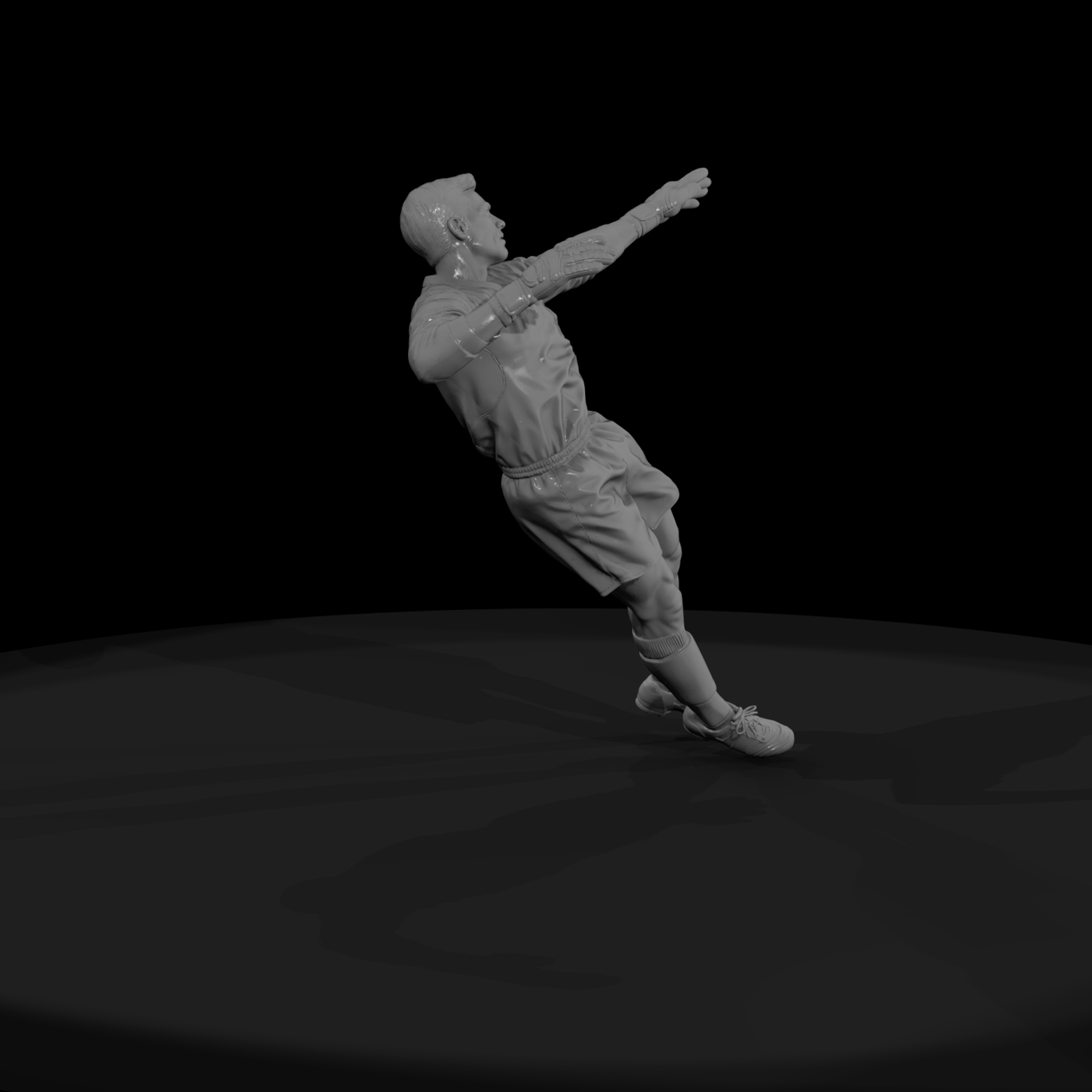 0072 Sports Soccer Goalkeeper Dive