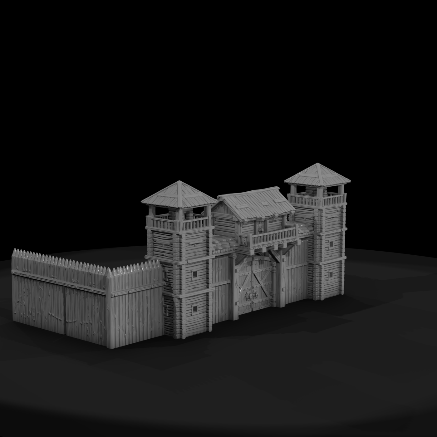Mil 008 Wild West Fort Fort Main Gate