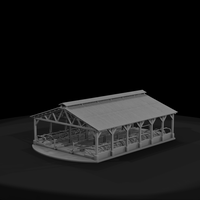 Open-Sided Free Stall Cattle Shelter — thumbnail 3