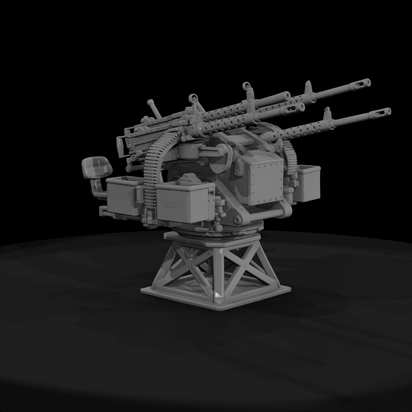 Quad .50 Cal Anti-Aircraft Mount