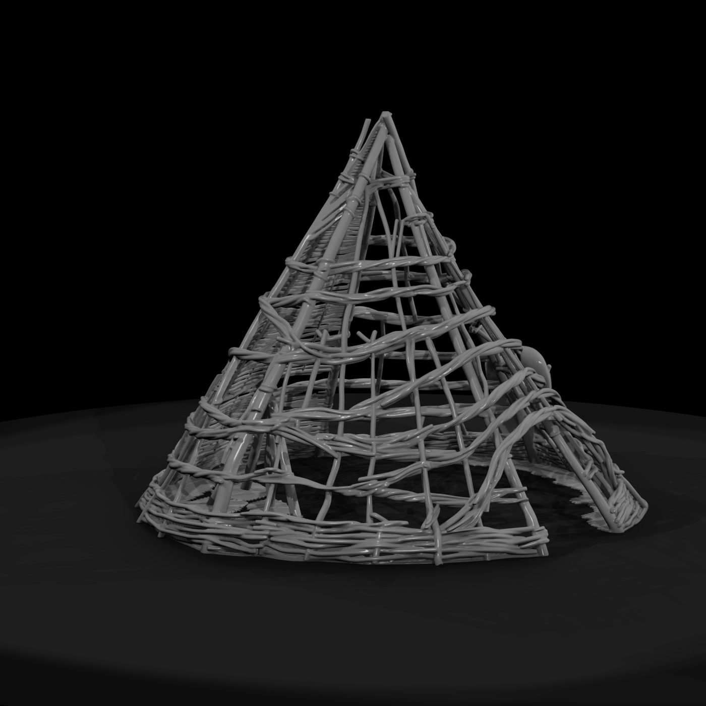 20260612 Conical Woven Hut Frame 9F0249A2E1