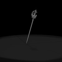 swept-hilt-rapier-miniature-sword-replica-for-dioramas-ho-1-87-185200 — thumbnail 3