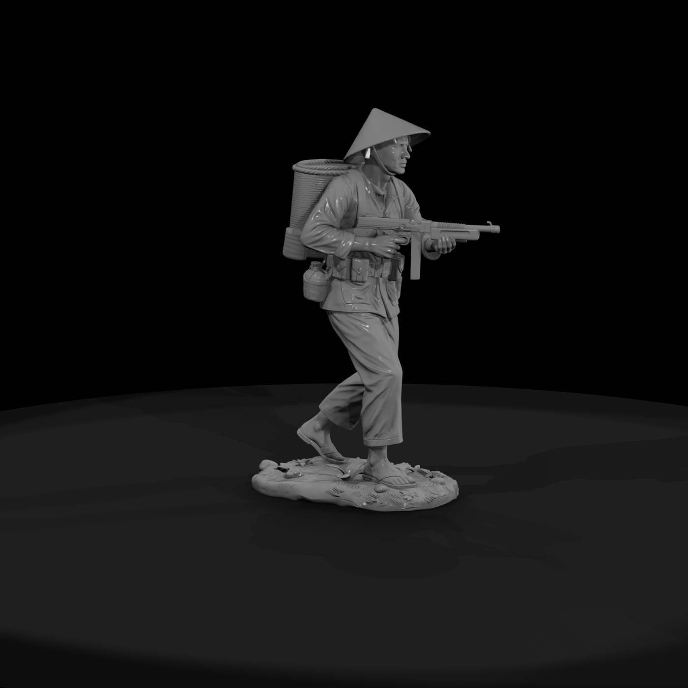 Viet Cong Guerrilla with Thompson SMG
