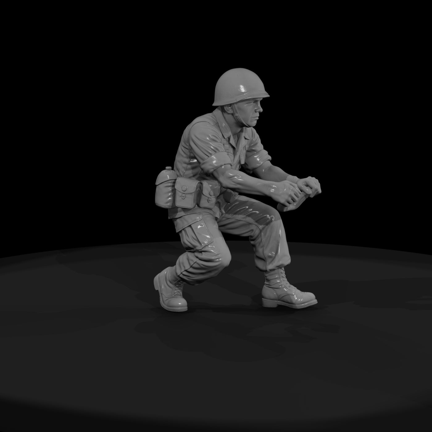 Vn Army 007 Vietnam U S Army Mortar Crewman Figure