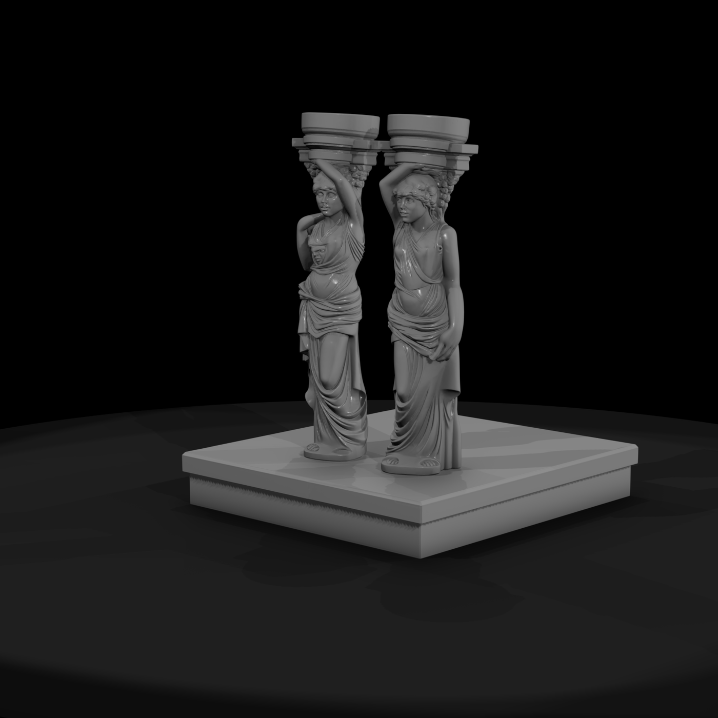 Neoclassical Caryatid Column