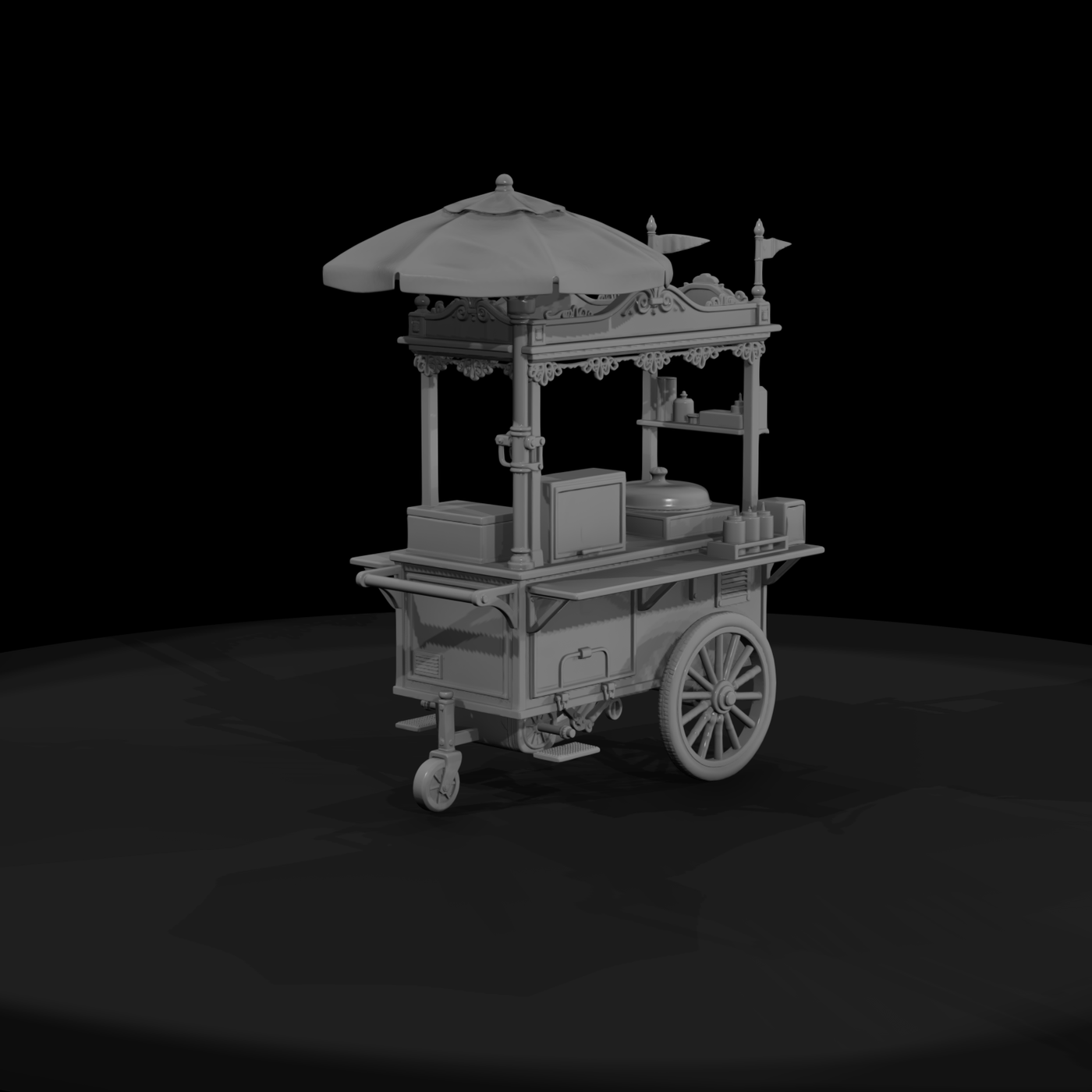 Cir 171 Stall Hot Dog Cart