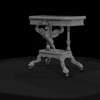 neoclassical-griffin-side-table-ho-scale-miniature-590596 — thumbnail 3