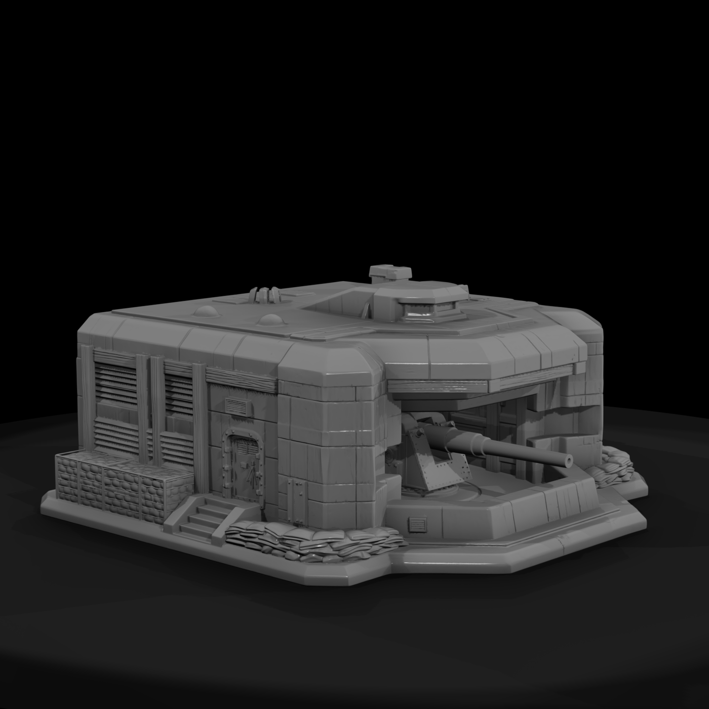Mil 016 Ww2 Pacific Coastal Gun Casemate