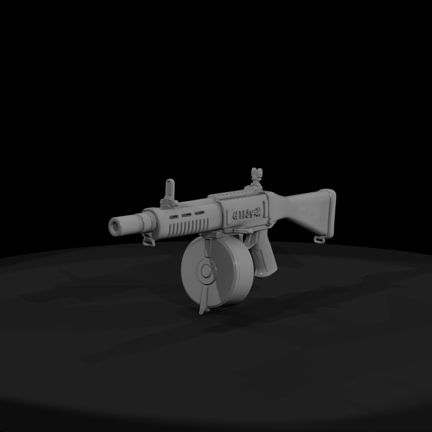 Drum-Magazine Automatic Shotgun