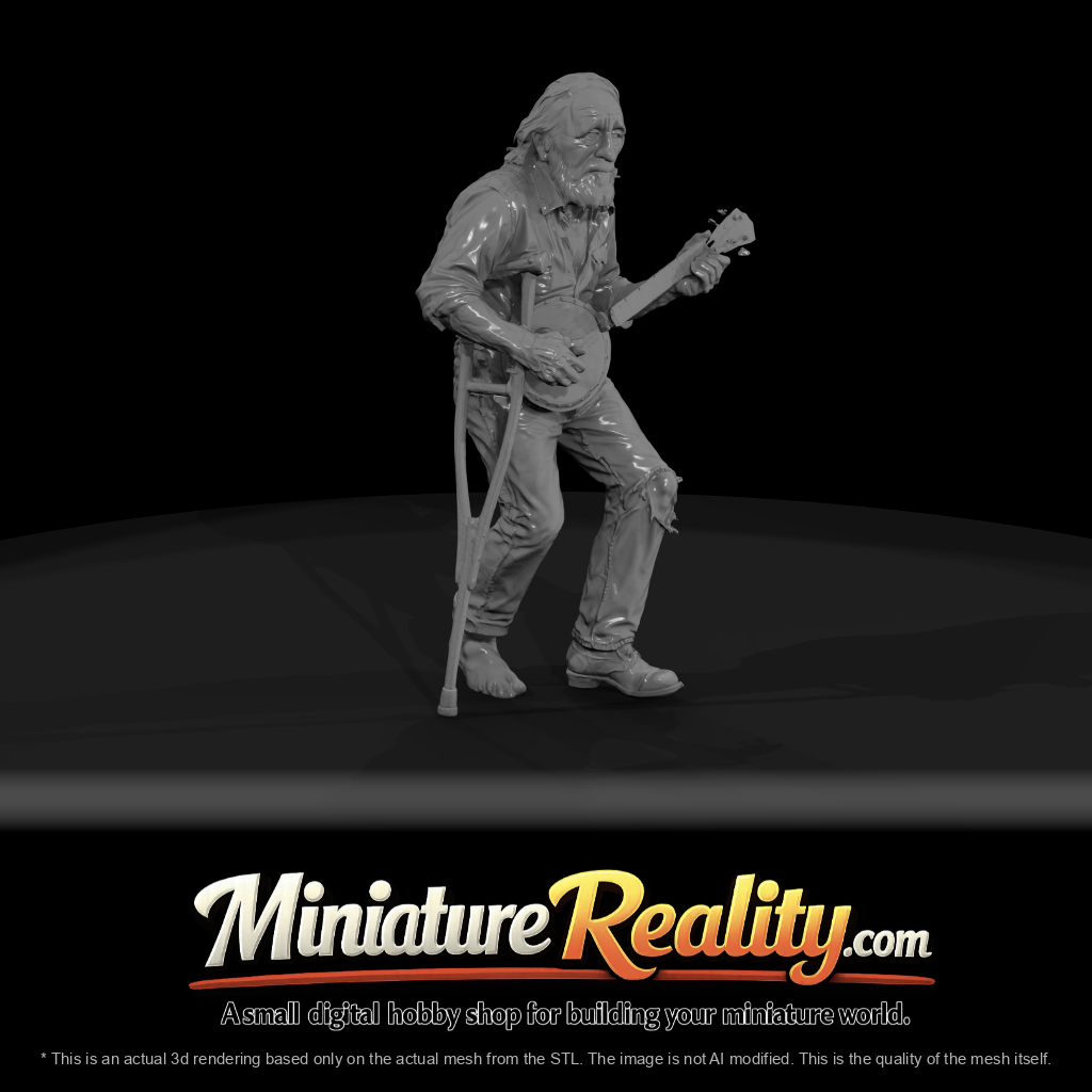southern-american-male-figure-1970-old-man-with-crutches-and-banjo