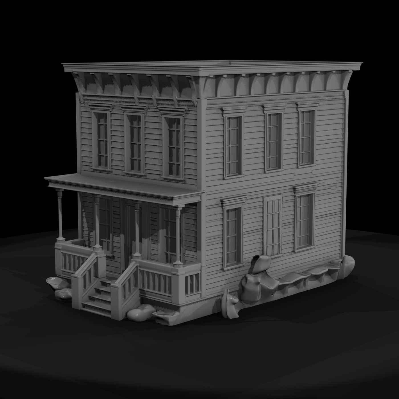 Victorian Two-Story Townhouse