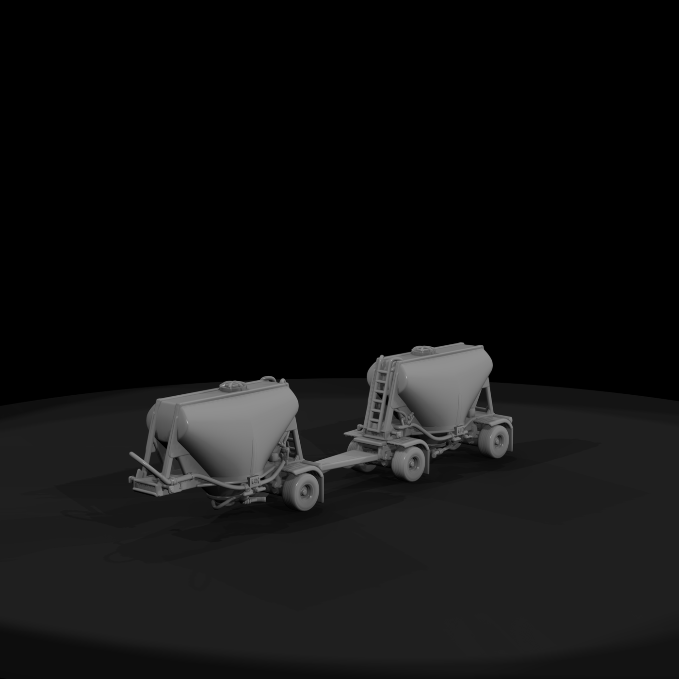 Double Dry Bulk Trailer