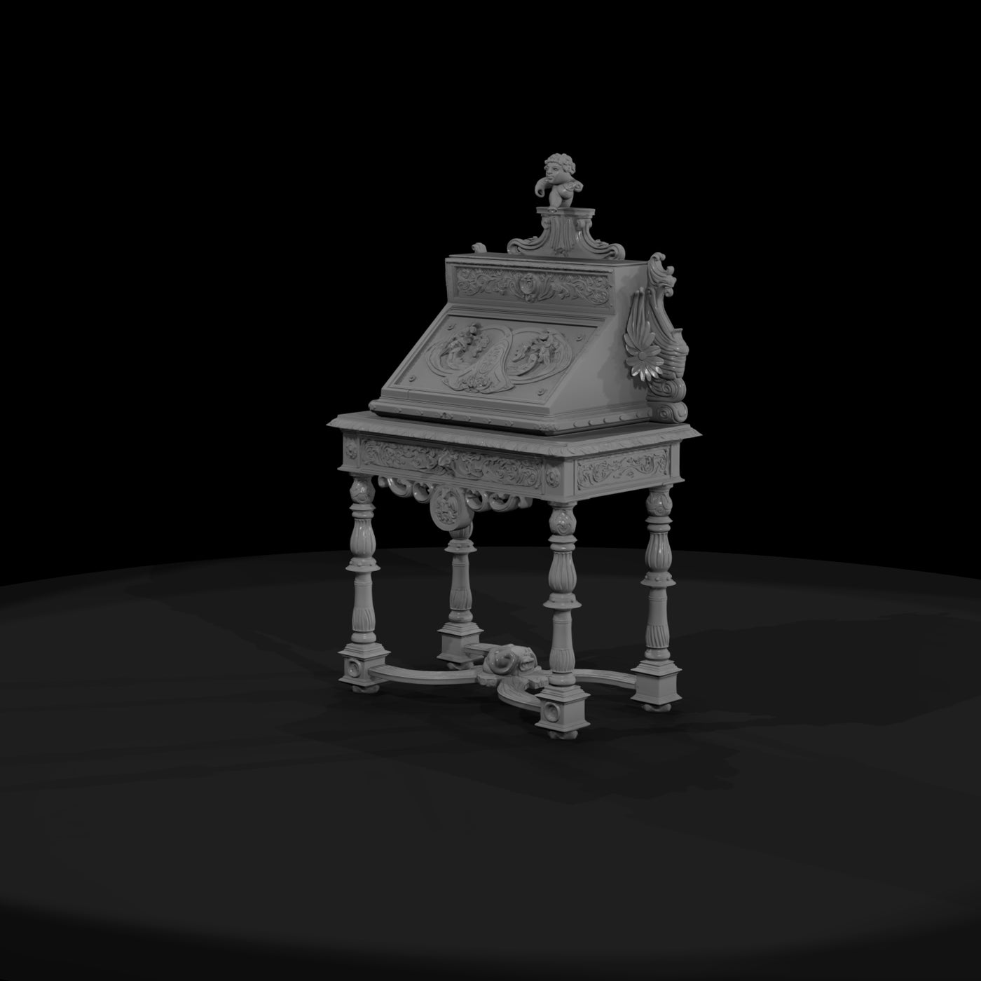 baroque-ornate-secretary-desk