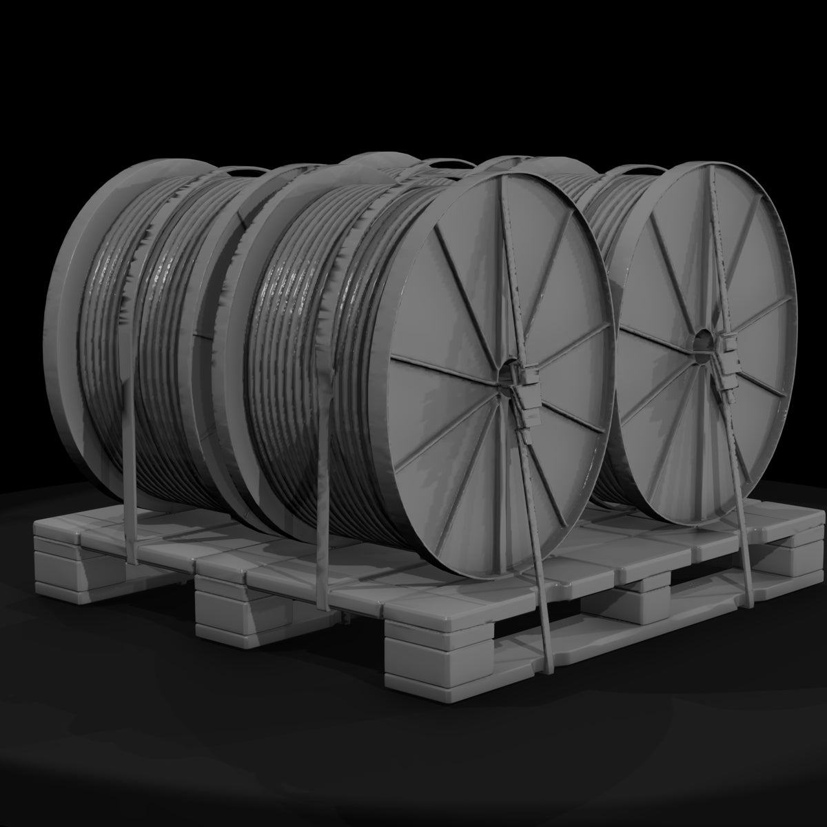 industrial-cable-reels-on-pallet-3d-printable-miniature-921872