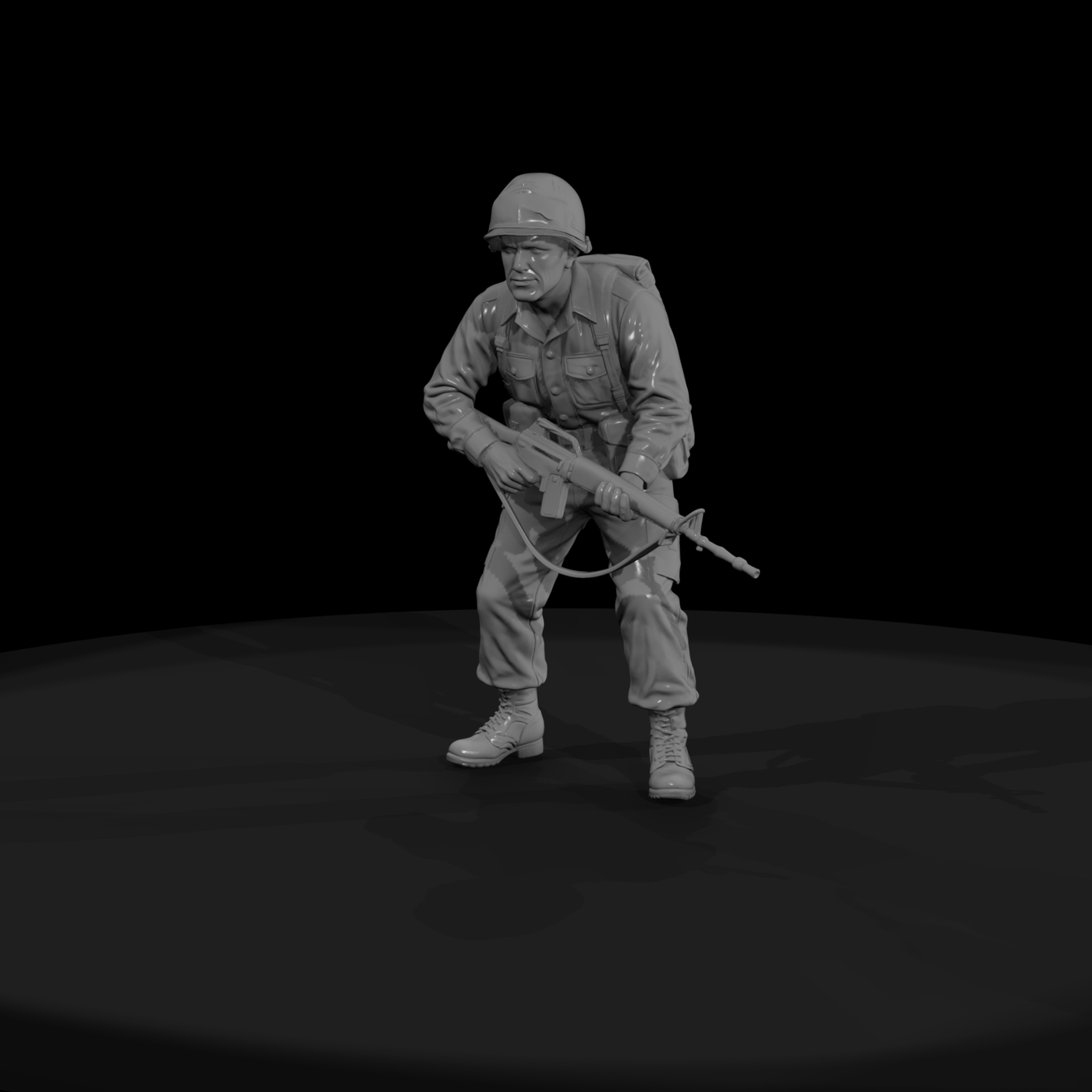Vn Army 097 Vietnam U S Army Rifleman Figure