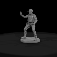 Modern Police Officer Signalling Halt — thumbnail 3
