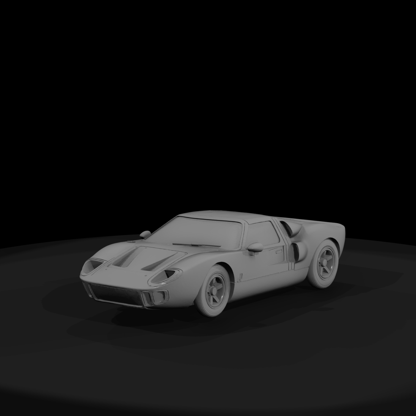 GT40-style classic race car