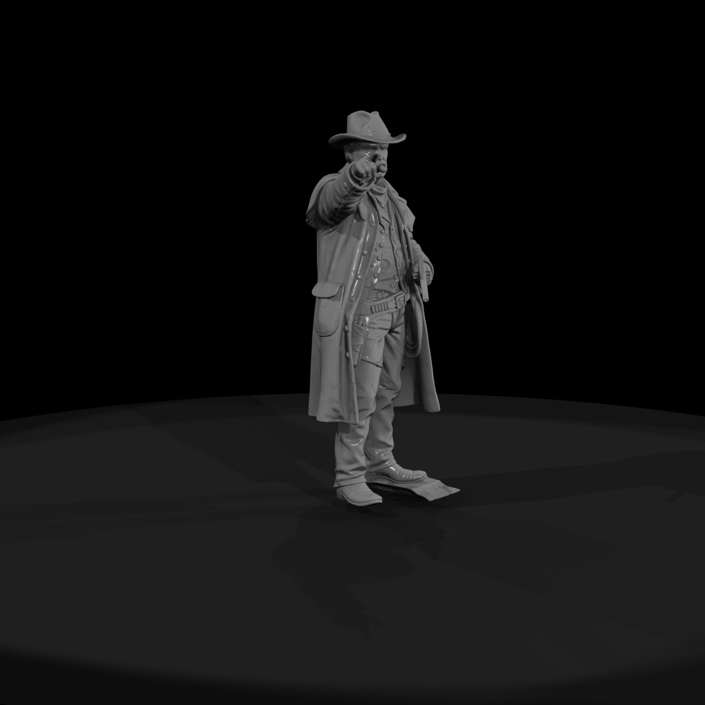 Old West Cattle Trail Boss