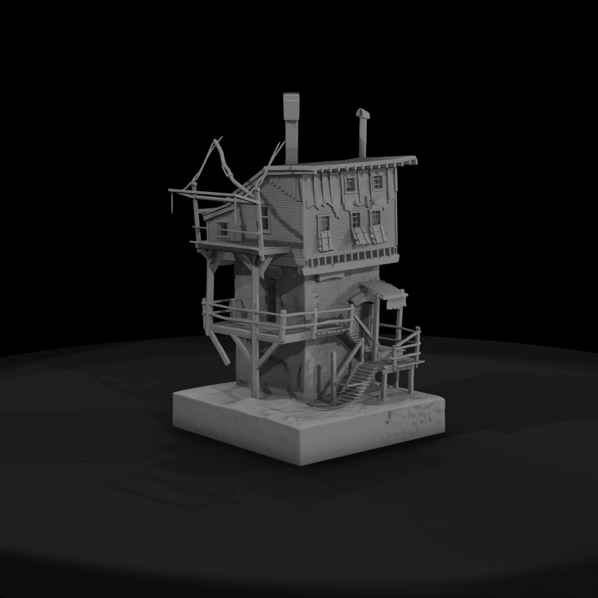 20260612-two-story-weathered-building-model-e65261
