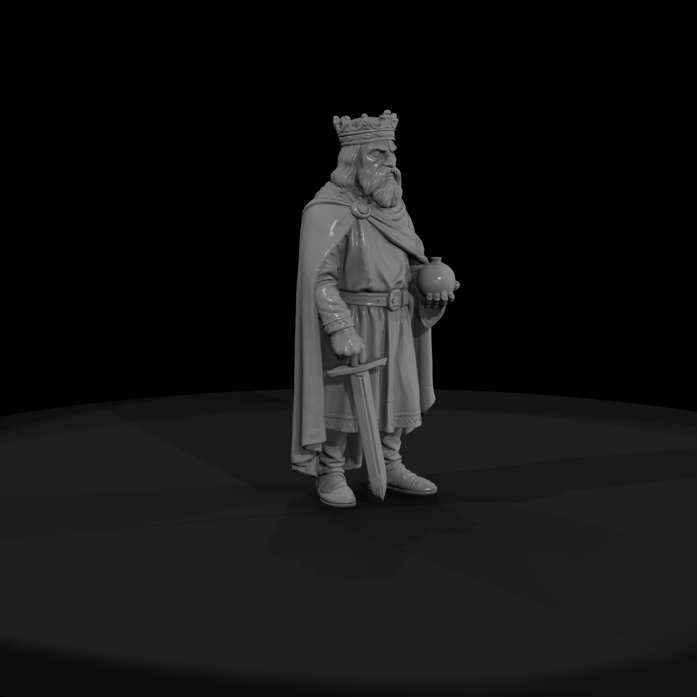 Hist 0066 Historical Charlemagne Miniature Figure