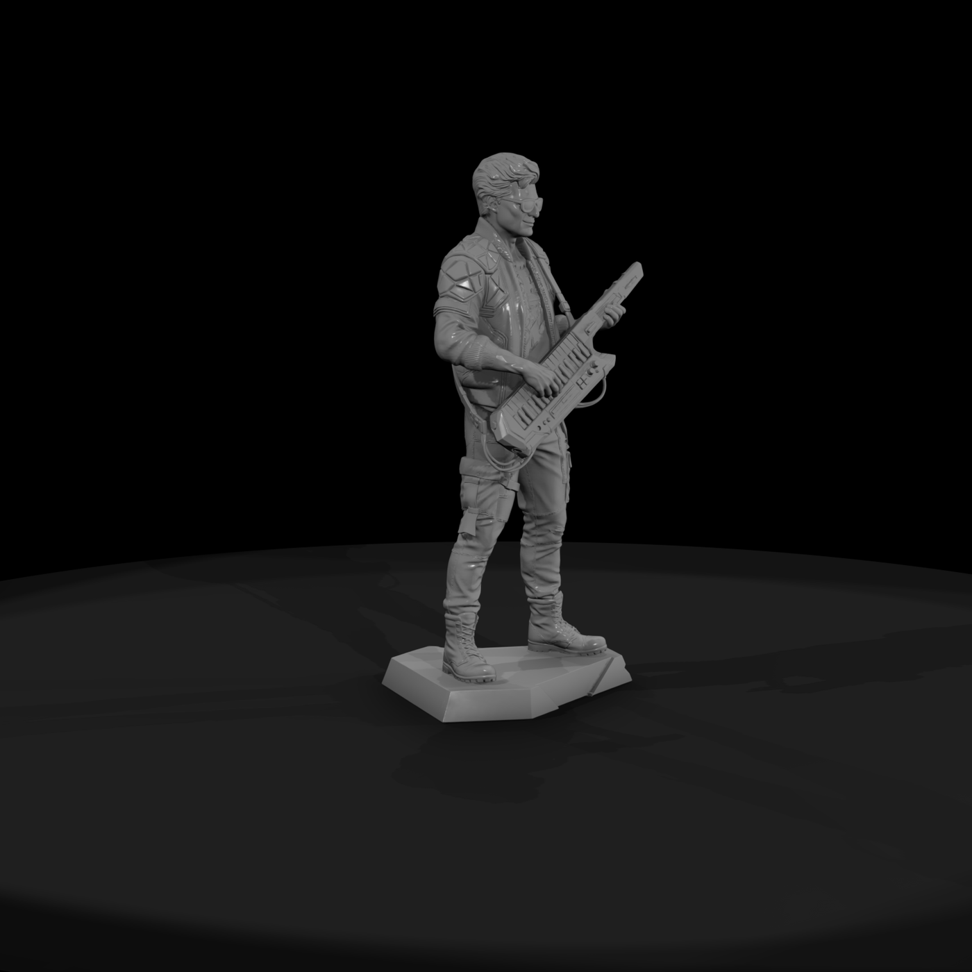 Synthwave Keytar Player