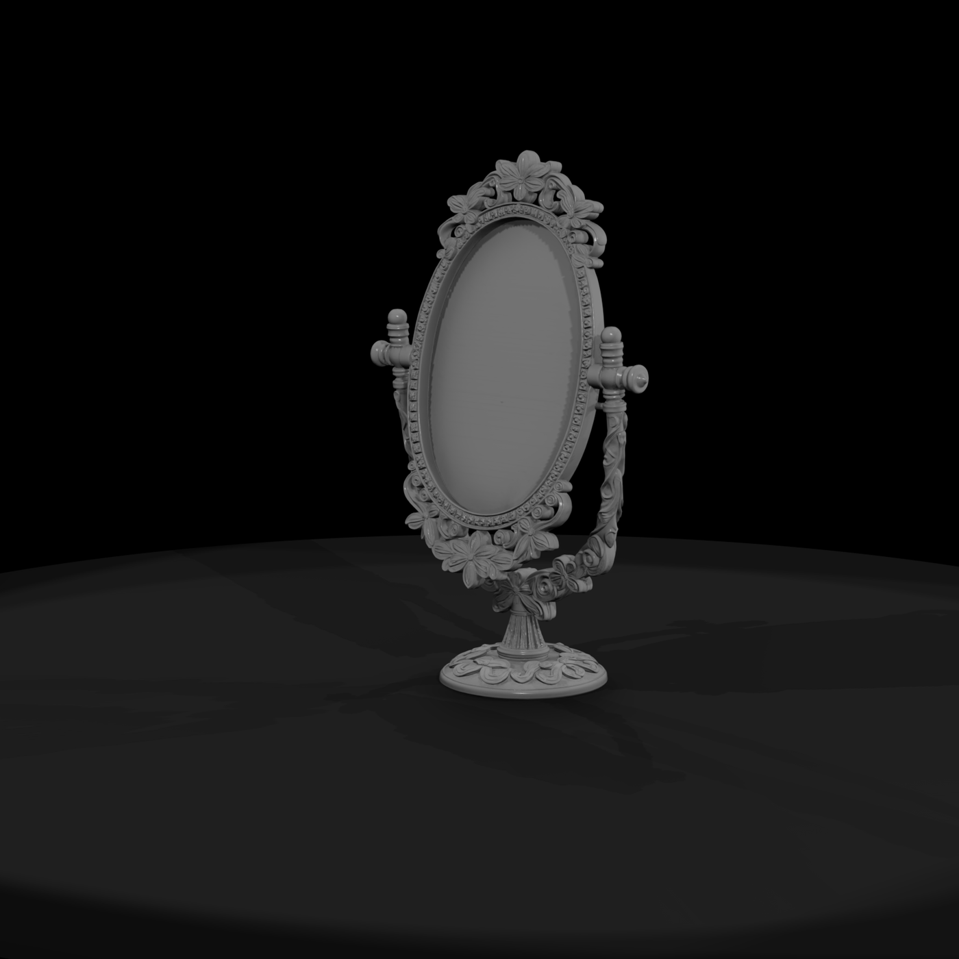 Baroque Oval Vanity Mirror