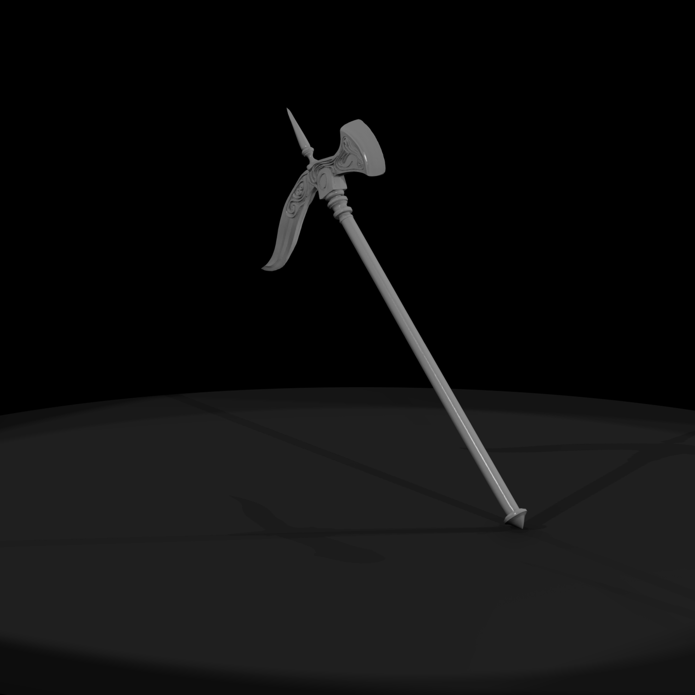 Stylized Medieval Poleaxe