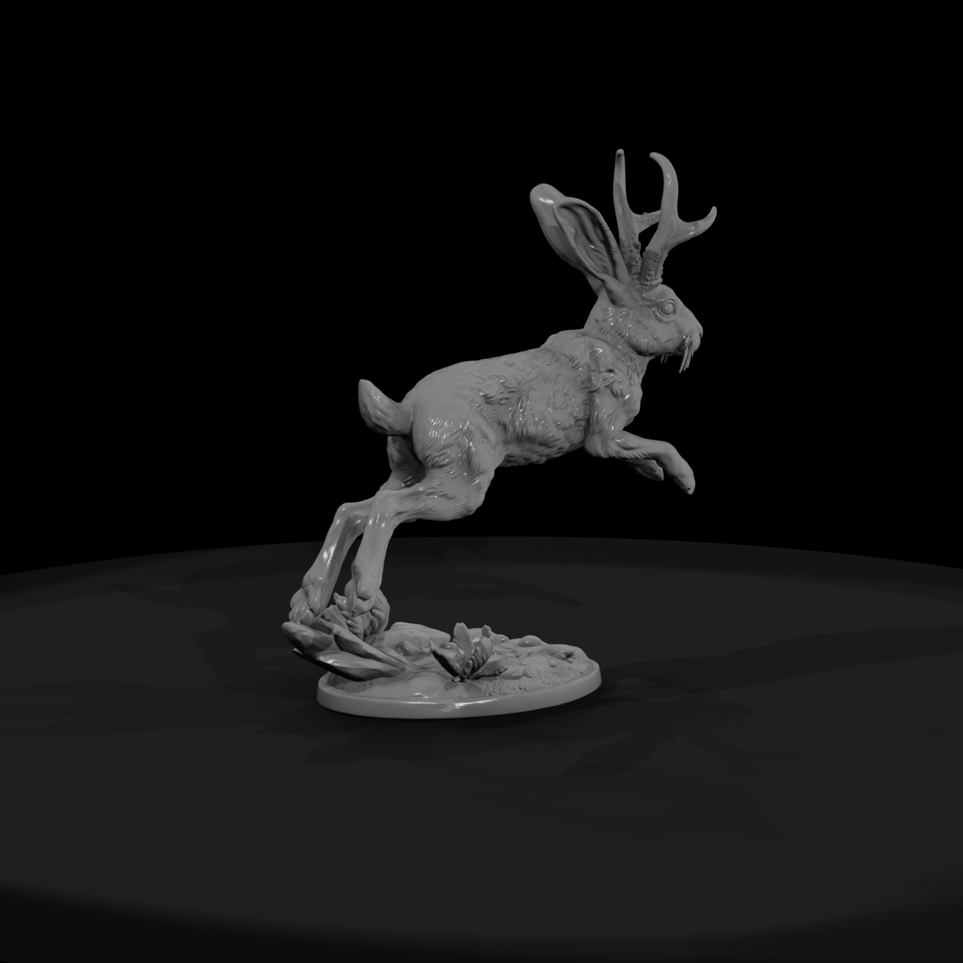Mythic Jackalope Leaping