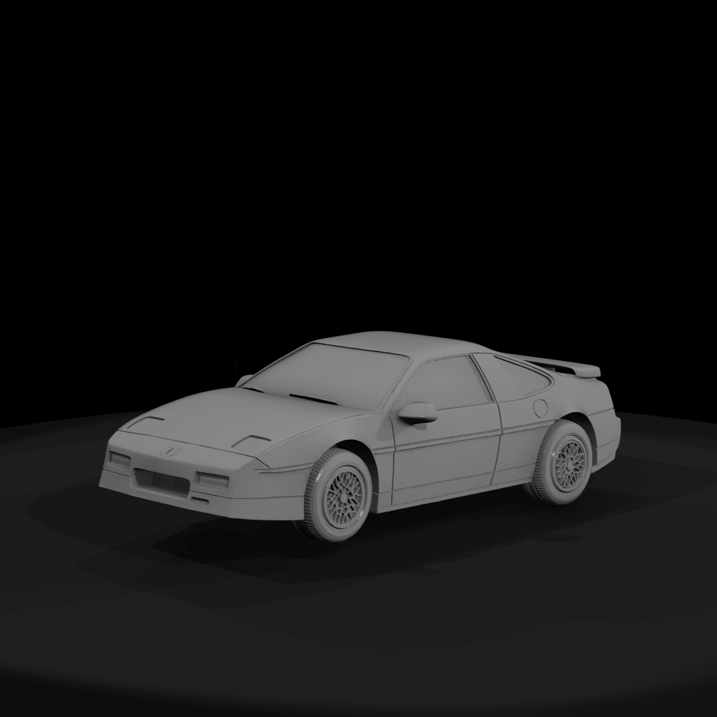 Fiero‑Style 1980s Compact Coupe