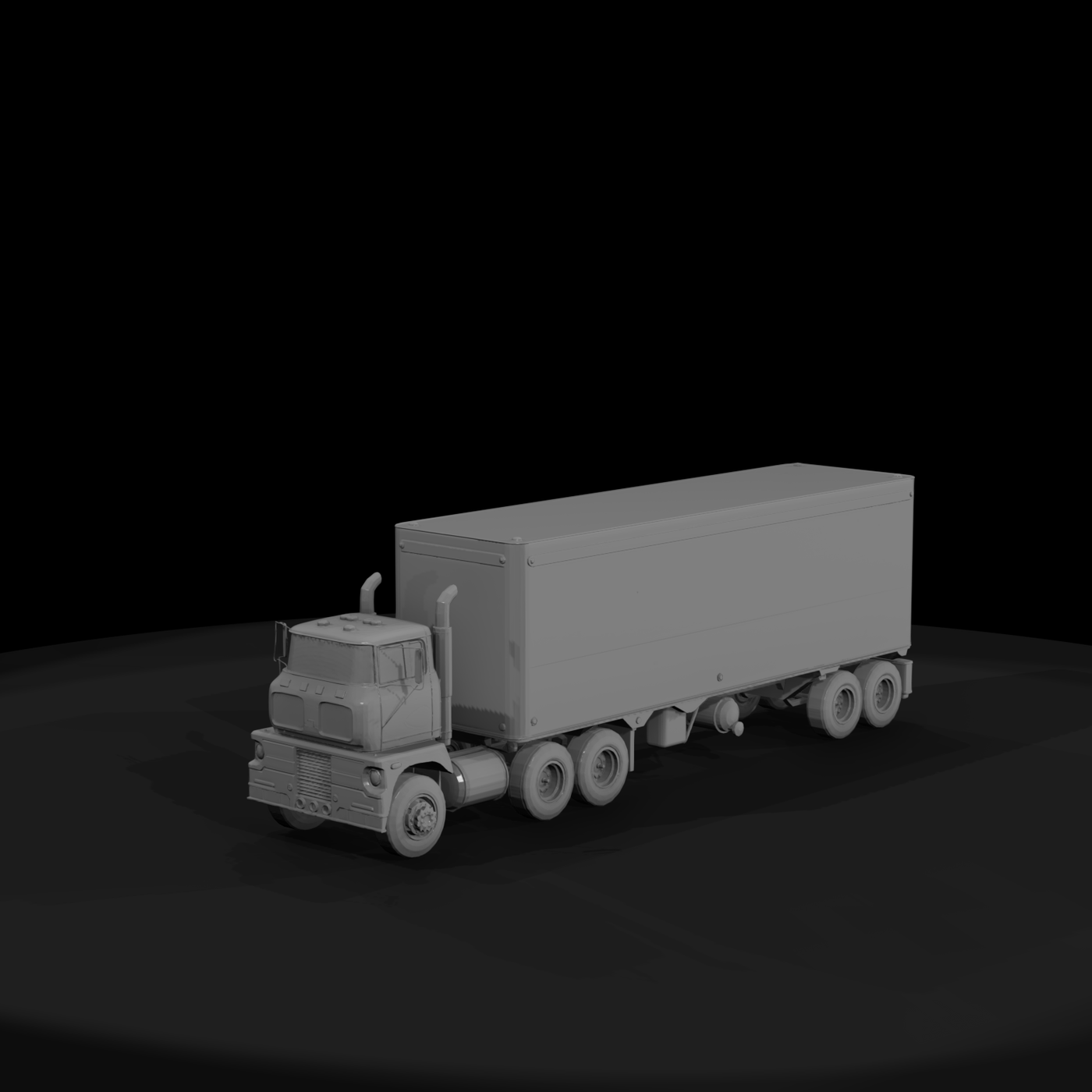 Vintage Cabover Semi Truck