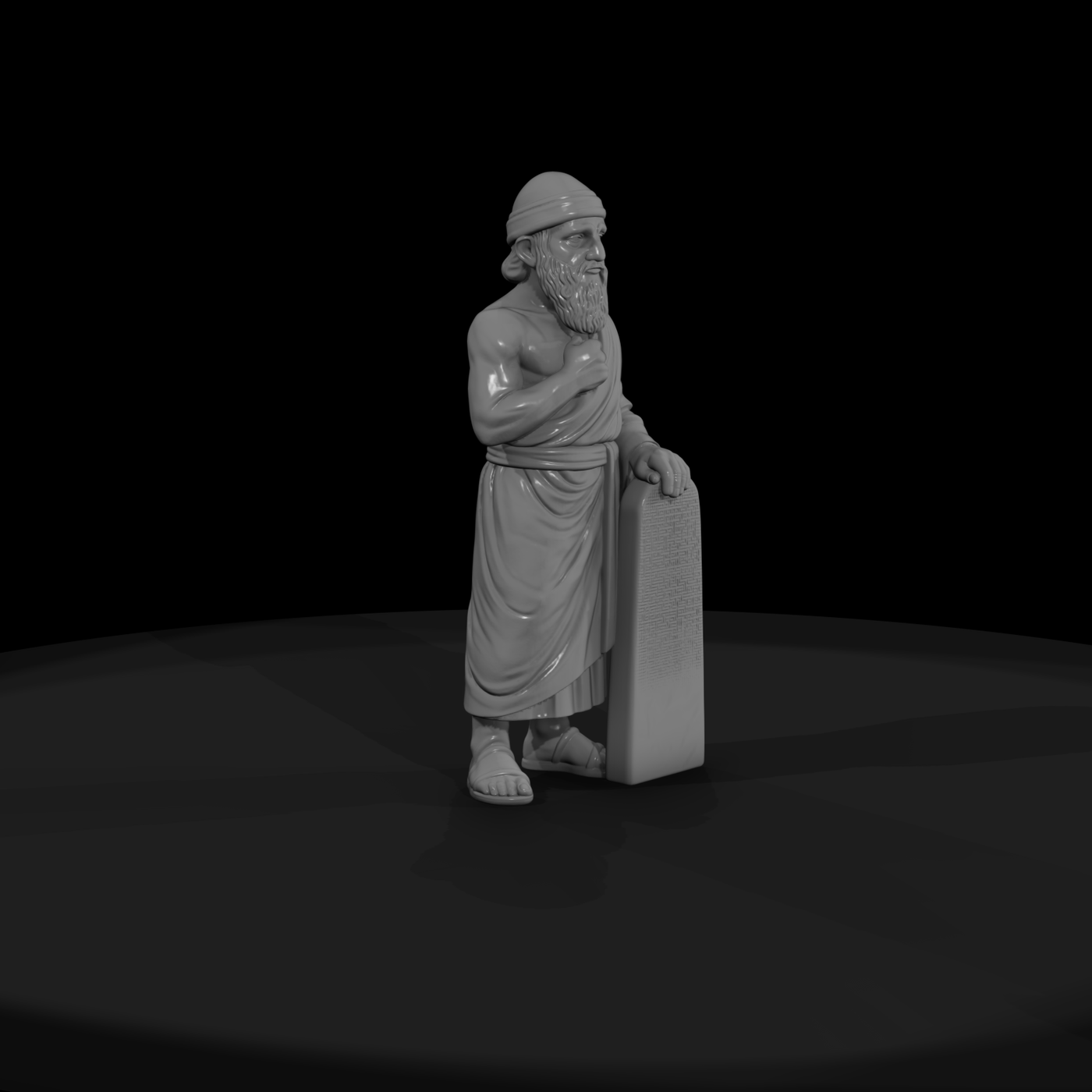 Hist 0007 Historical Hammurabi Miniature Figure