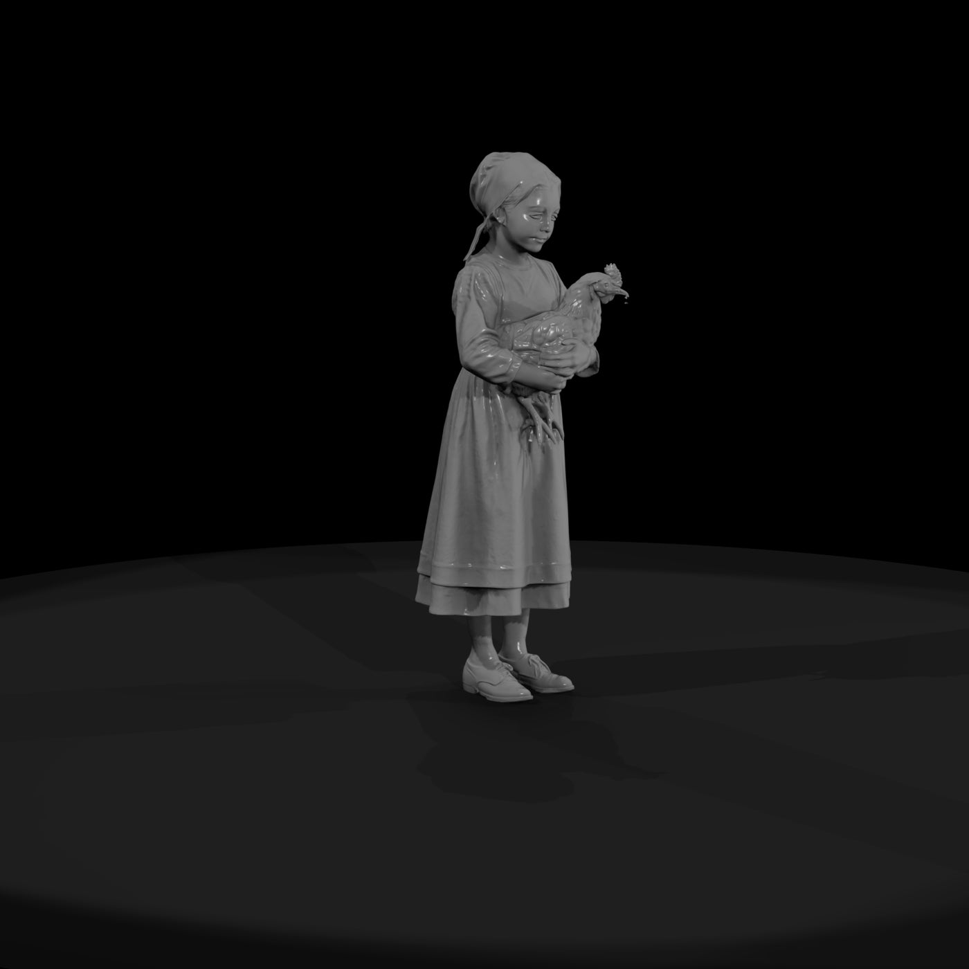 amish-amish-chicken-3d