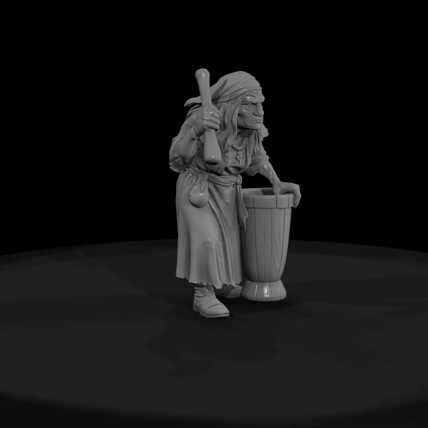 Myth 0479 Mythology Baba Yaga Miniature Figure