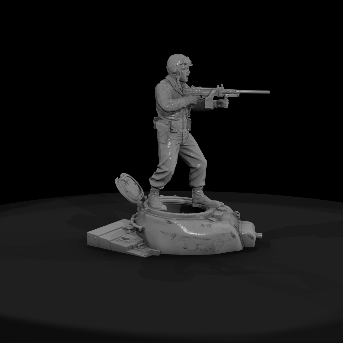 Ww2H 032 United States Sherman Tank Commander