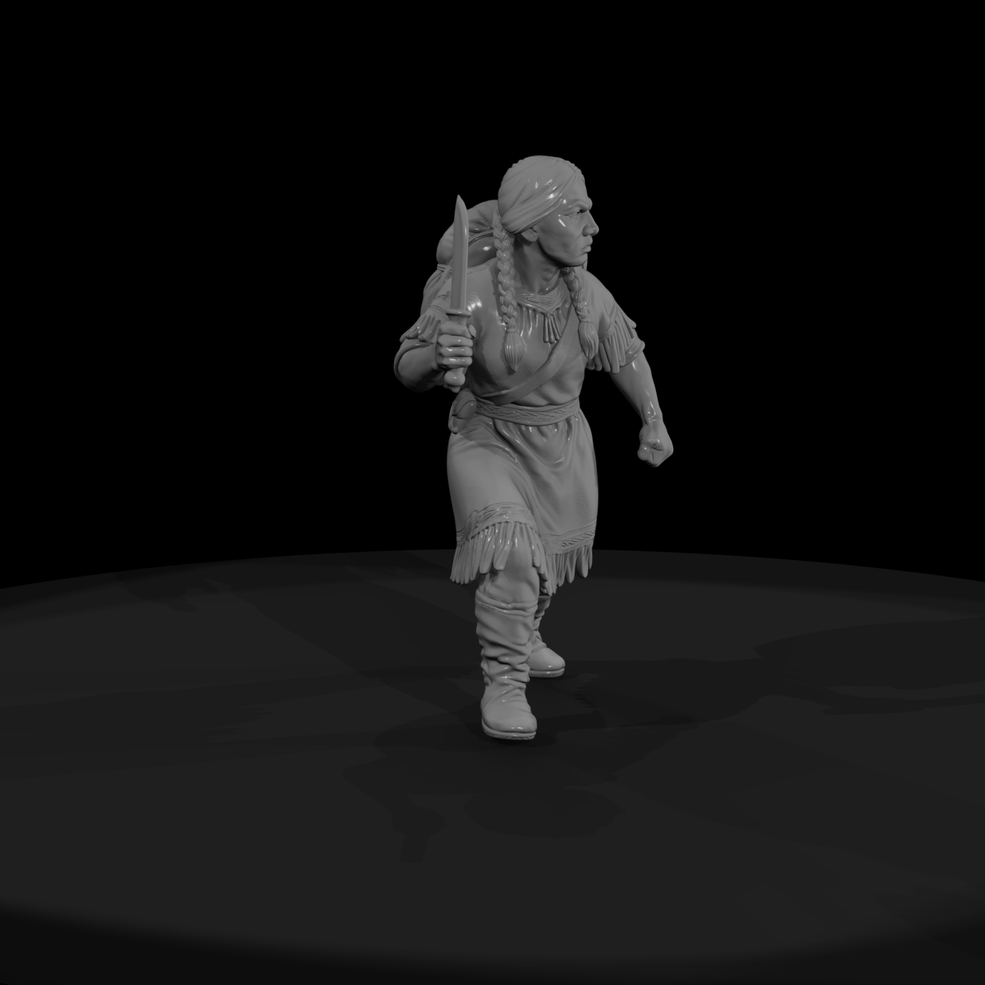 Hist 0191 Historical Sacagawea Miniature Figure