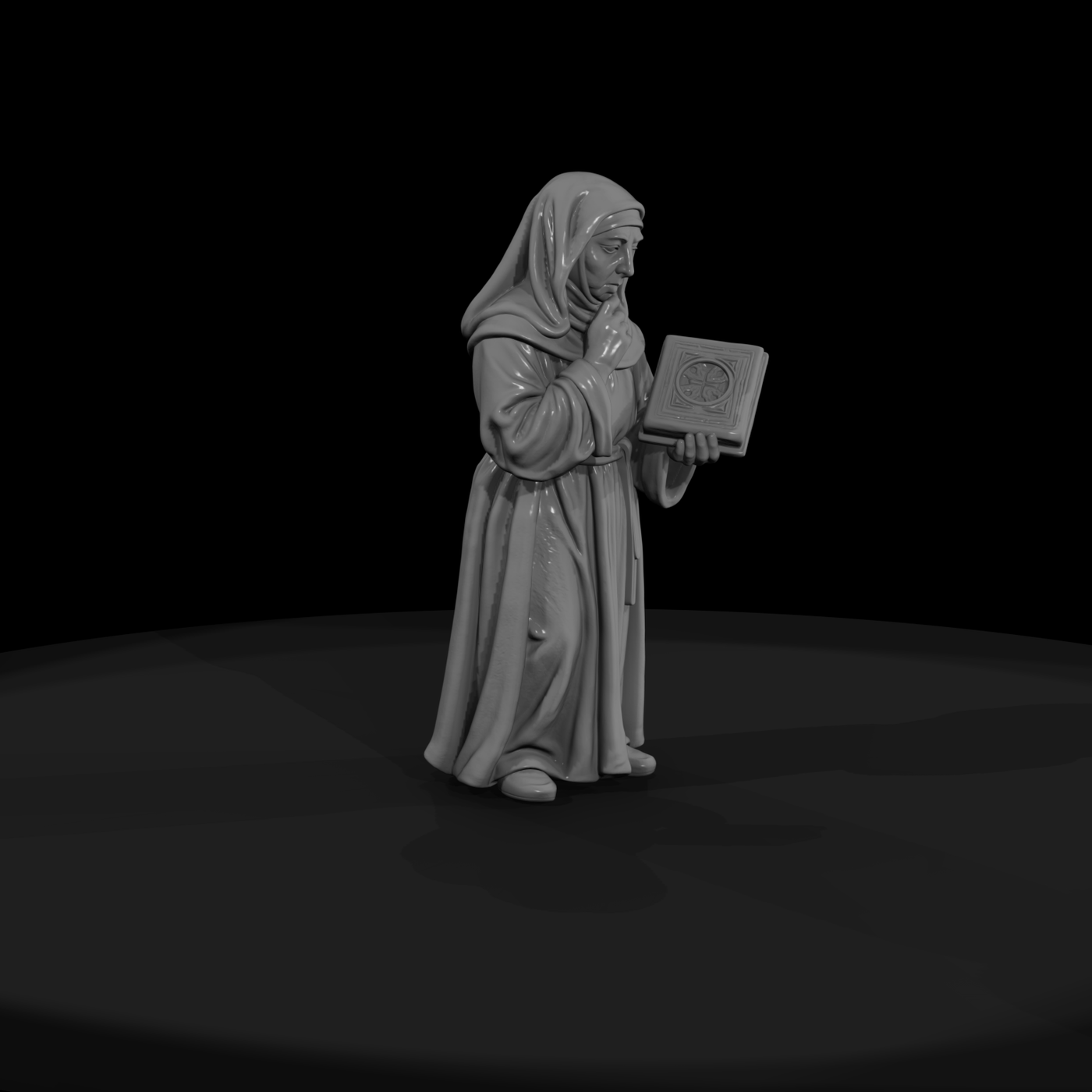Hist 0072 Historical Hildegard Von Bingen Miniatur