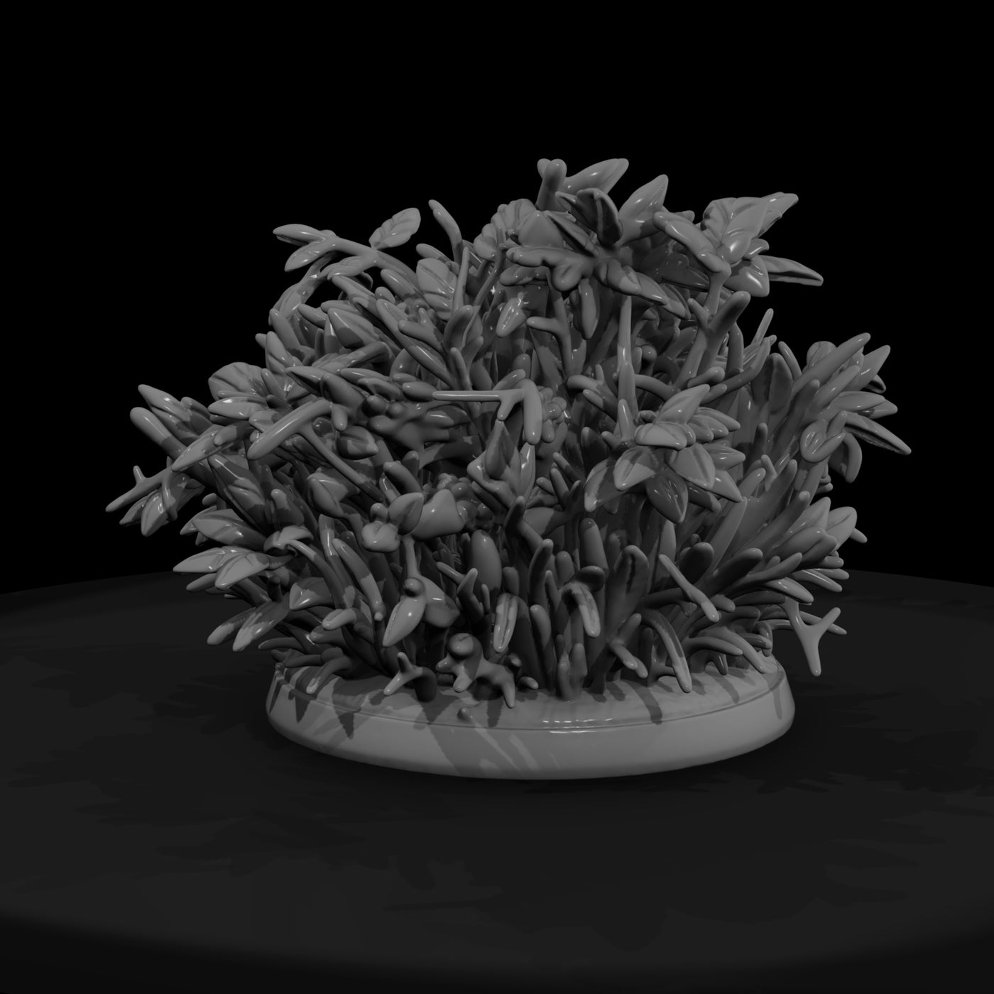 stylized-sculpted-foliage-bush-miniature-3d-model