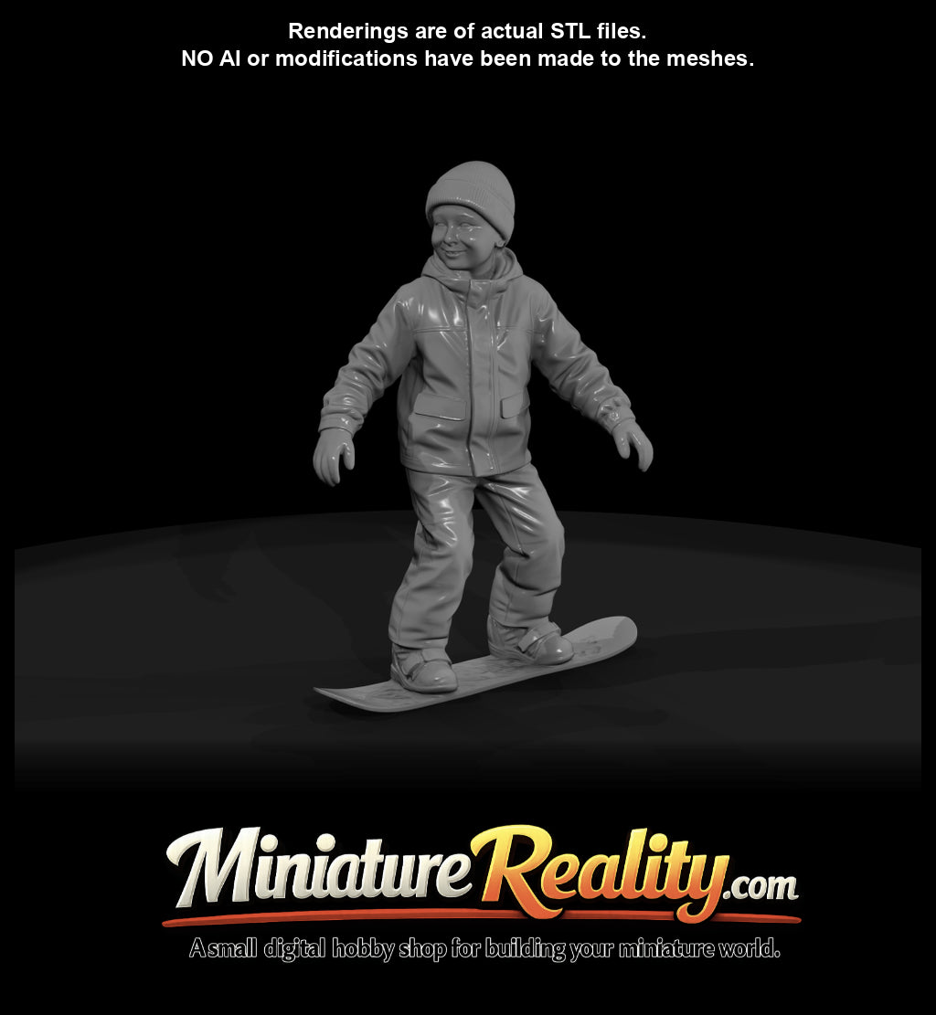 winter-skier-figure-estimated-young-boy-on-snowboard