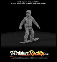 winter-skier-figure-estimated-young-boy-on-snowboard — thumbnail 2