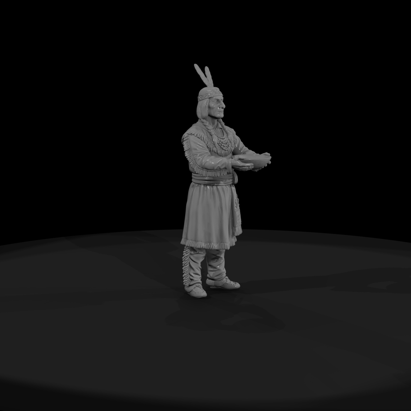 Native American in Traditional Dress