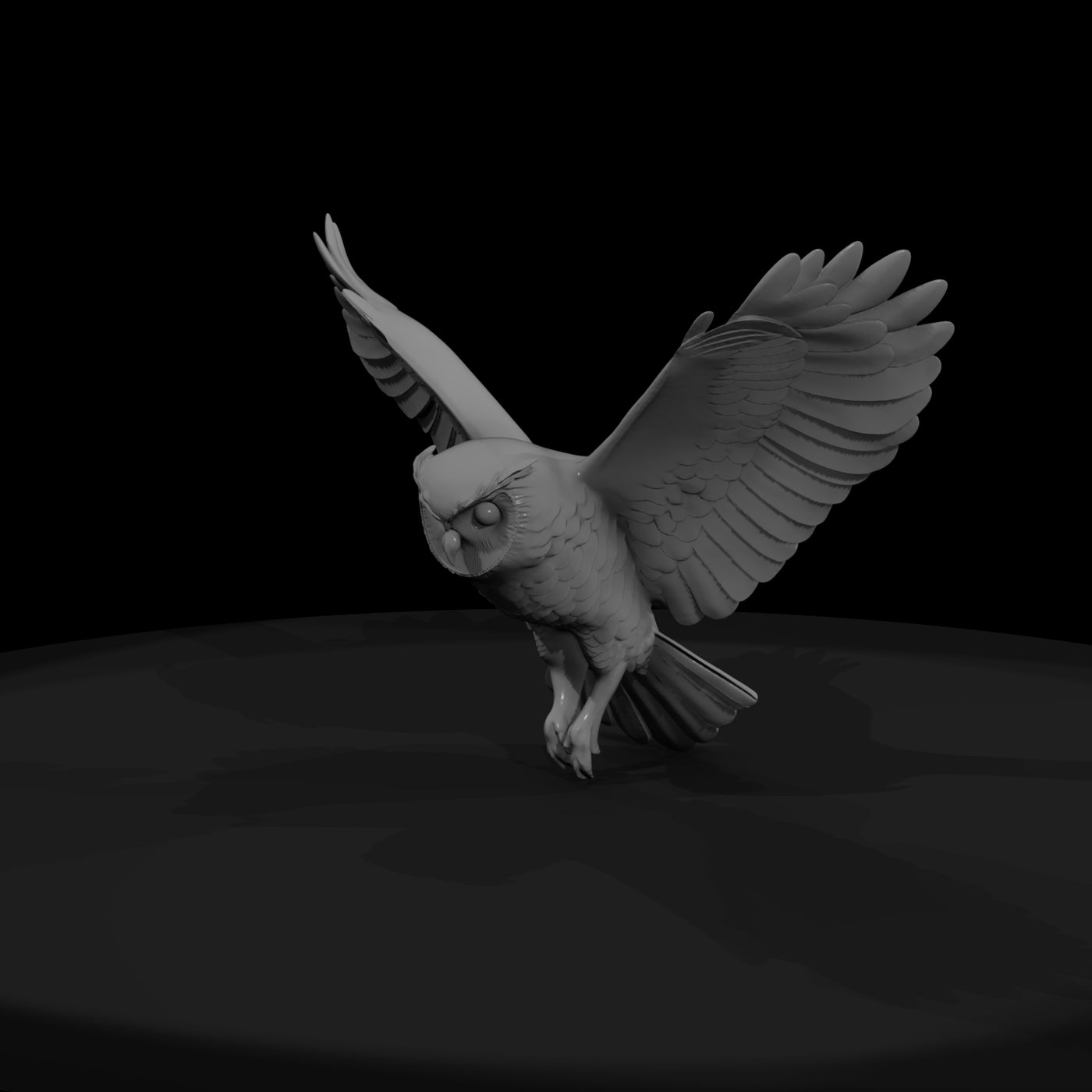 stylized_matte_flying_owl_3d_model_prnretsl