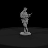 1920s City Policeman Reading Newspaper — thumbnail 3