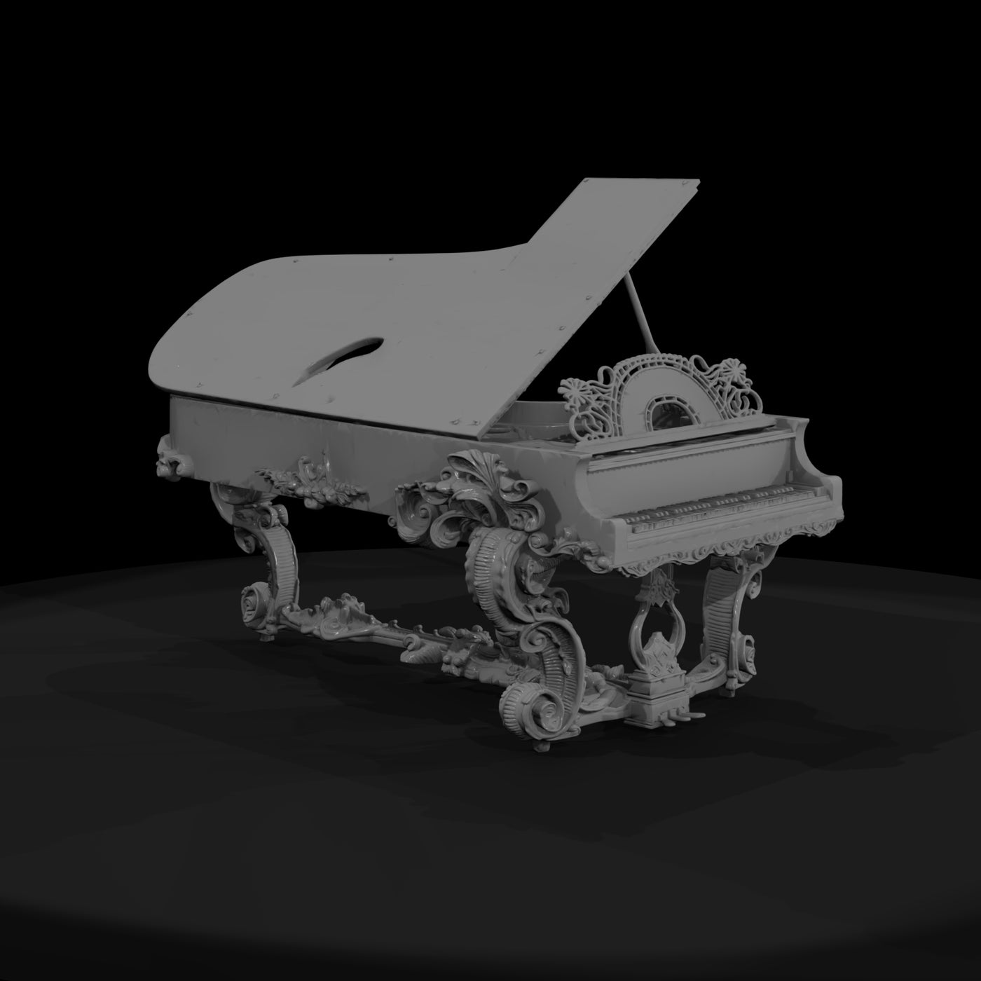 ornate-victorian-grand-piano-and-displays-35efc7