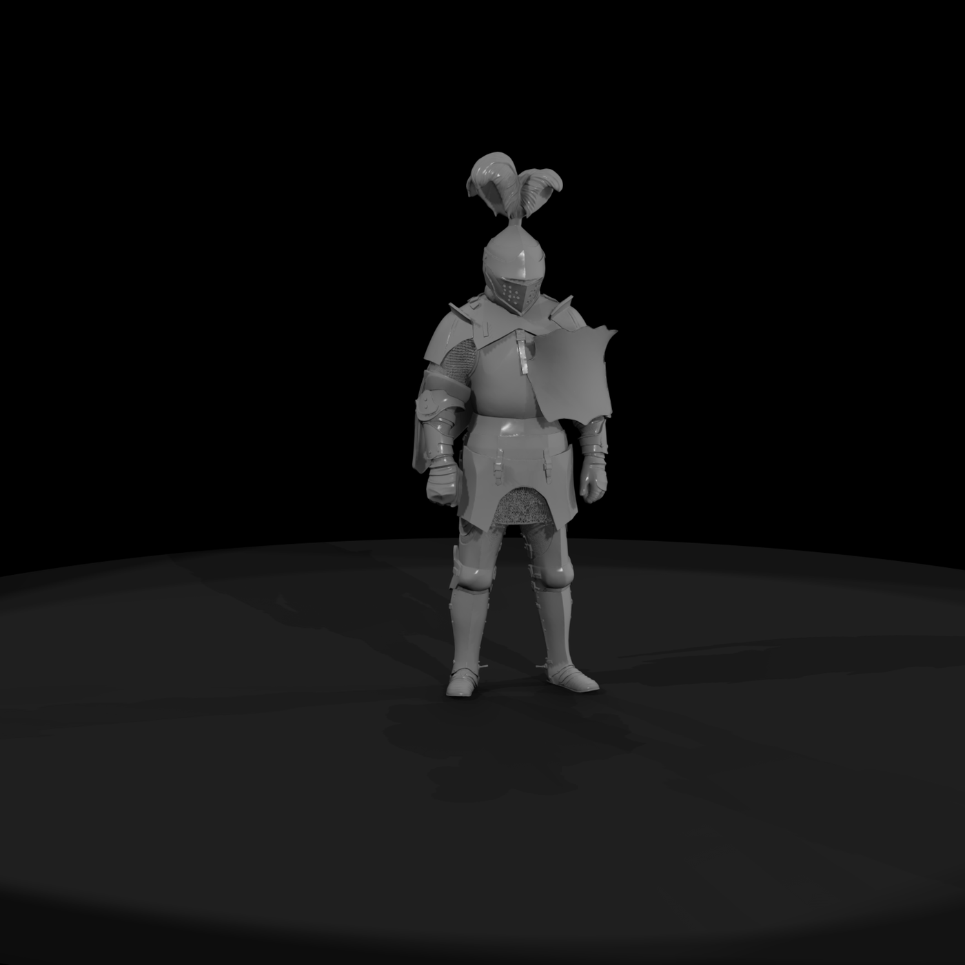 Stylized Medieval Knight Plate Armor — Accessory