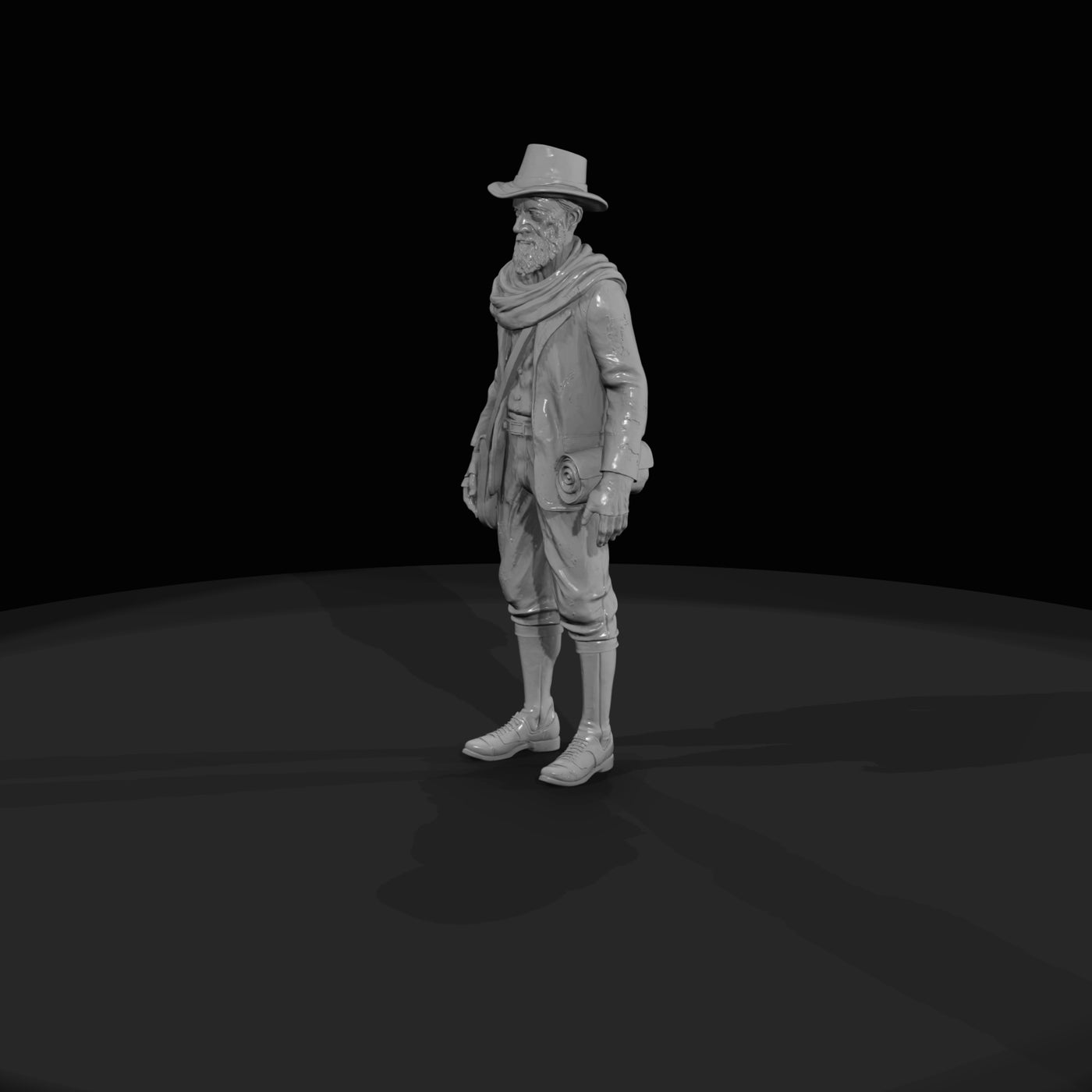 oil-on-canvas-painting-of-a-prospector-traveler-full-length-figure