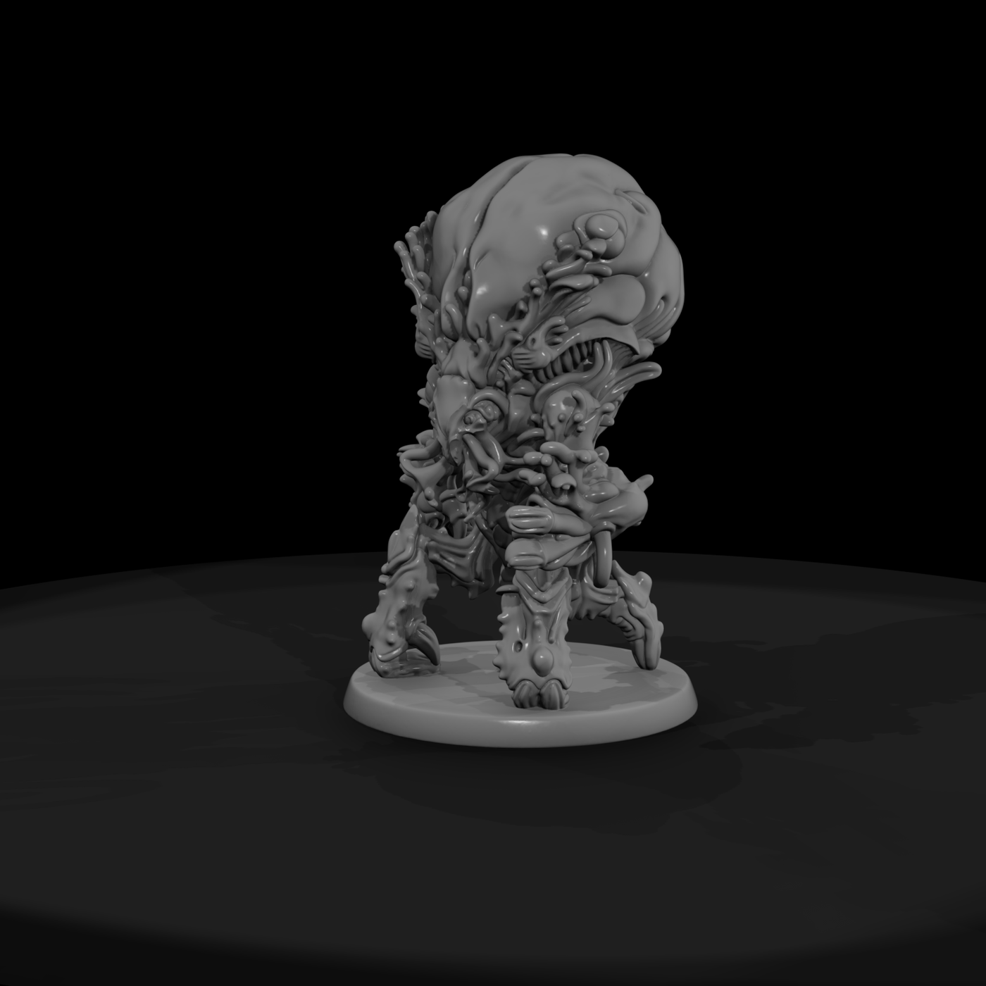 Stylized Lovecraftian Mycoid Monster 3D Miniature
