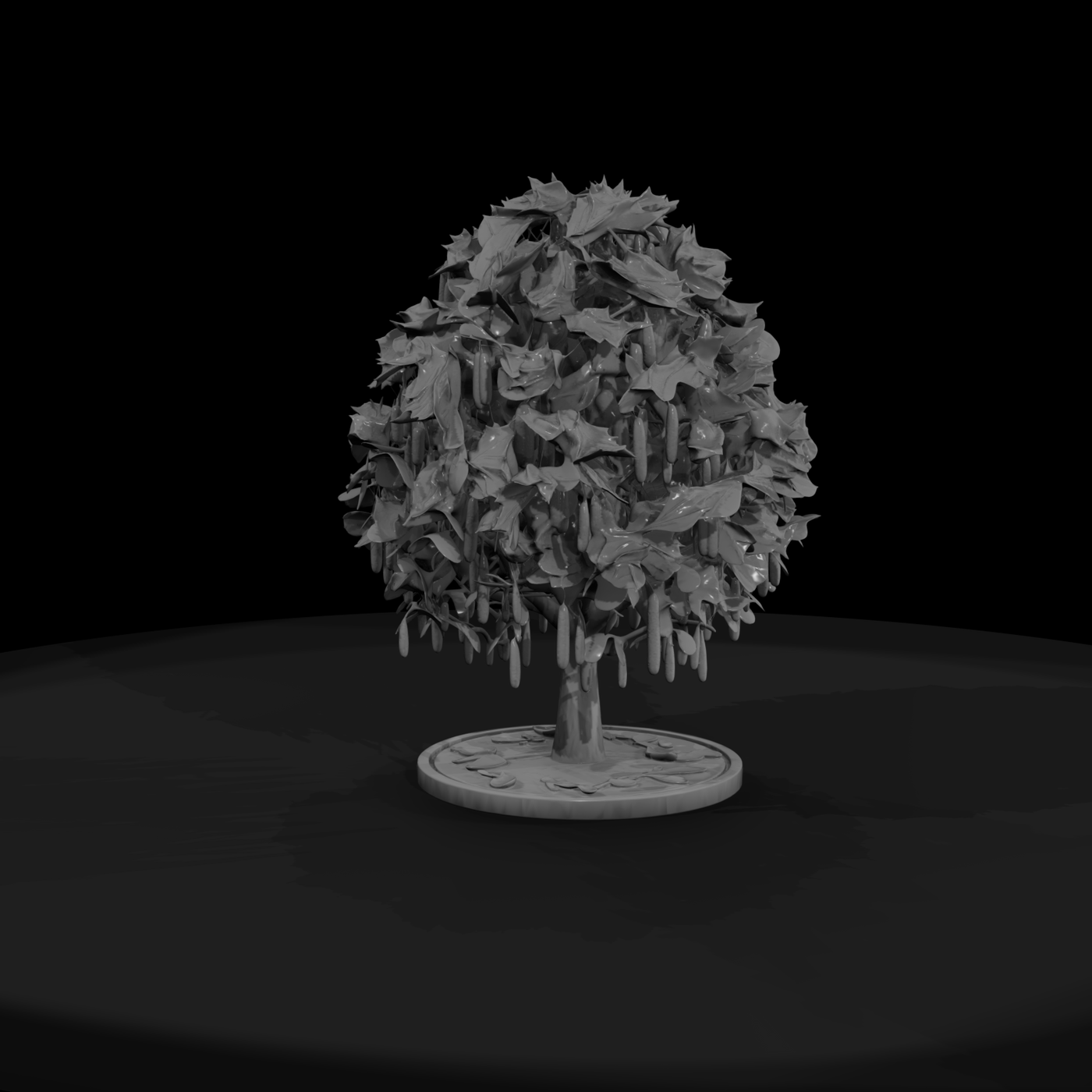 Stylized Maple Tree & Model Railroads