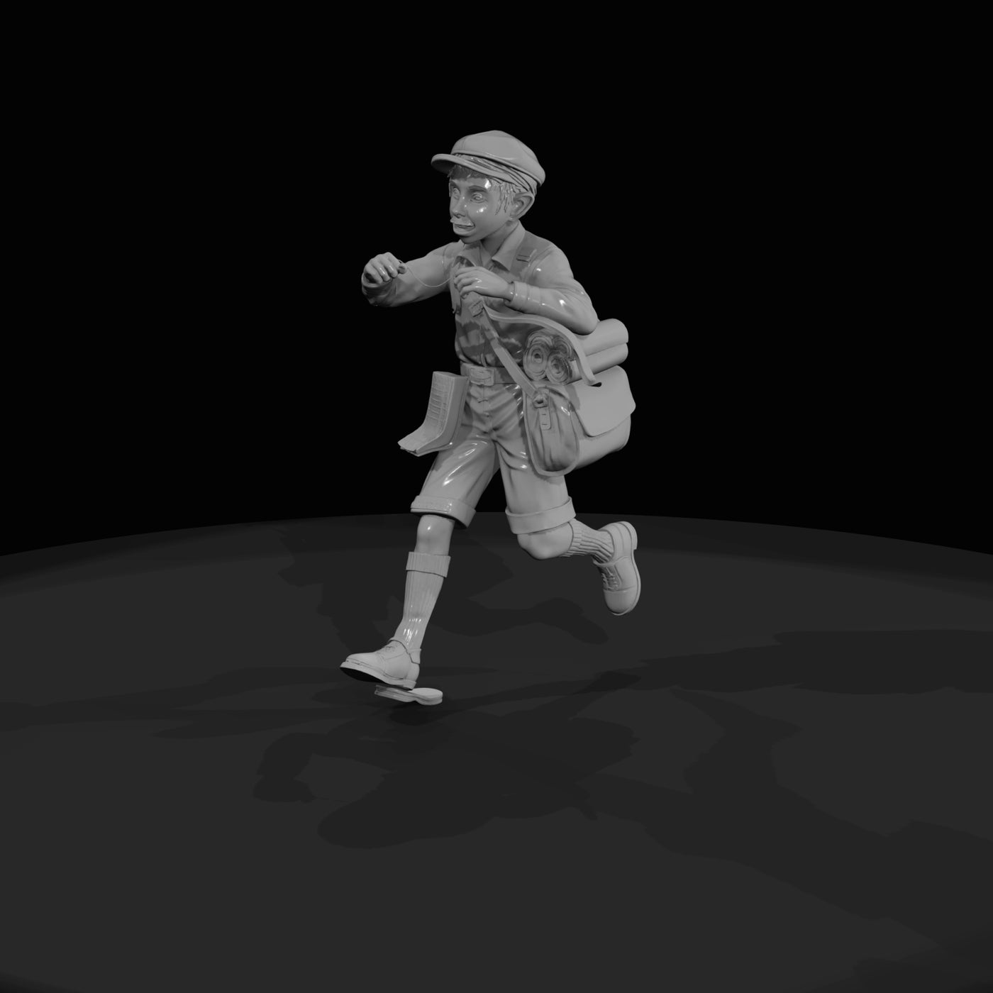 painted-tabletop-miniature-newsboy-young-boy-figure