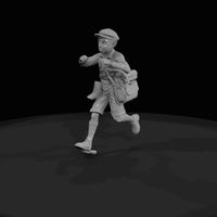 painted-tabletop-miniature-newsboy-young-boy-figure — thumbnail 2