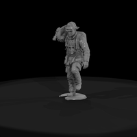 1980s Firefighter with High-Rise Hose Pack — thumbnail 3